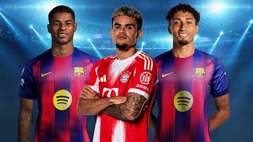 Top 10 left wingers in world football ranked including Luis Diaz, Marcus Rashford and Raphinha