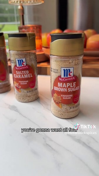 we heard you loud and clear. they're back and three NEW flavors are here. The NEW McCormick Limited Edition Finishing Sugars are available online NOW, get them with the link in bio. 🎃 NEW Pumpkin Spice 🍎 NEW Apple Cider 🍁 NEW Maple Brown Sugar 🧂 Salted Caramel https://ow.ly/RUoK50WCLpF