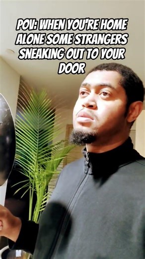 POV: When You're Home Alone Some Strangers Sneaking Out To Your Door 😳👀😨.