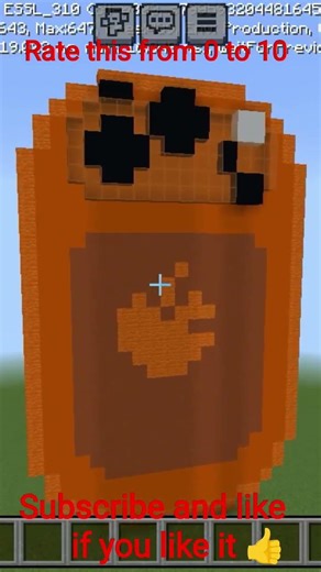 An iPhone build.Rate this from 0 to 10. Subscribe and like if you like it.#minecraft#game #gameplay