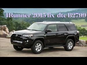 Toyota 4Runner 2015 Fix Immobiliser - Dtc B2799 Engine Immobiliser System Malfunction
