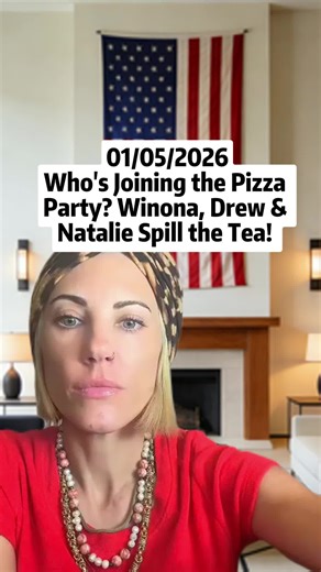 🍕 Who's Joining the Pizza Party? Winona, Drew & Natalie Spill the Tea! ☕ #celebritydrama #storytime #tiktok #fyp #foryou