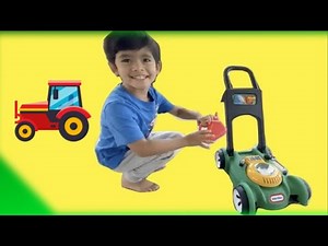 Kid Lawn Mower Video For Kids | Yard Work With Zaynn Blippi Fanboy