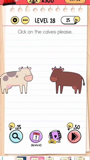 Doing level 28 in brain test