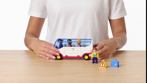 Playmobil 1.2.3 Airport Shuttle Bus