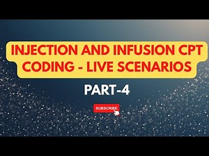 INJECTIONS AND INFUSIONS CPT LIVE CODING SCENARIOS (PART - 4)
