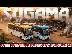 MG Gliderz+ Premium Bus Mod | Sugama Travels HD Liverys Release Download Link in Description.
