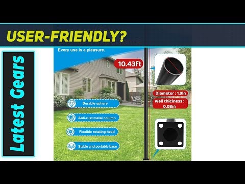 Tetherball Set with Ball and Rope: The Ultimate Permanent Outdoor Game Upgrade!