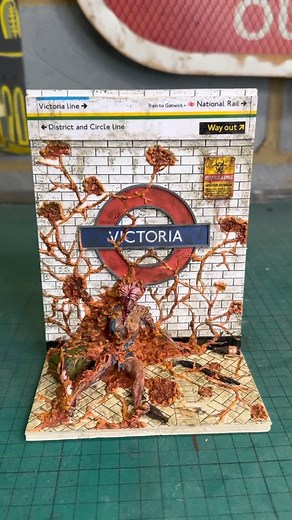 Miniature Model Making | The Last of Us meets the London Underground!! #miniature #lastofus #londonunderground #victoria #tube #series | Instagram
