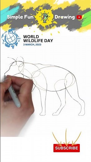 How to Draw Hyena (Simple and Easy Drawing)