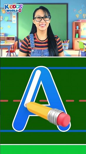 Learn How to Write Uppercase Letter A | Alphabet Writing for Kids with Miss V