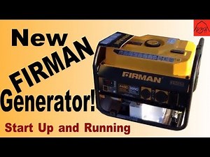 Setup and Start of Firman Generator - 3550 Watts!