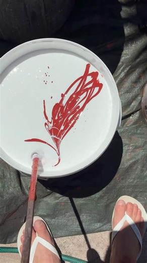 CoolTech Roof Restorations on Instagram: "Tint Some Paint With Me Color: Sunset Brand: @nutech_paint #asmr #foryou #roofer #paint #cooltech"