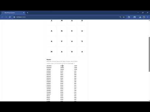 Boggle/Word Hunt Solver Demo Video