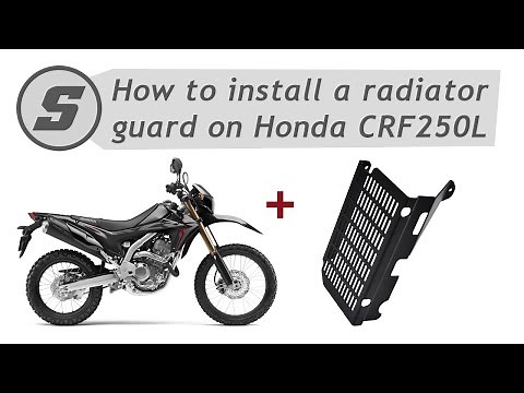 How to install a radiator guard on Honda CRF250L