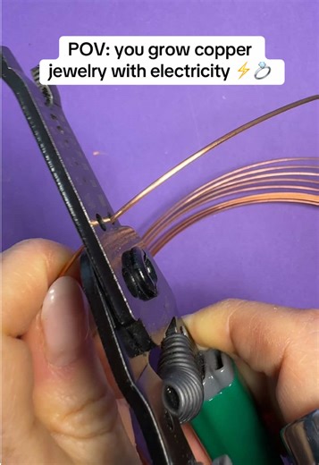 Grow Copper Jewelry with Electricity: A Unique Process