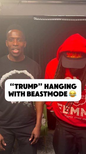 2.2M views · 97K reactions | Trump and Beastmode linked up!  #DonaldTrump #Beastmode #Comedy GODFREYLIVE.COM Get your tickets to see me live! | Godfrey Comedian | Facebook