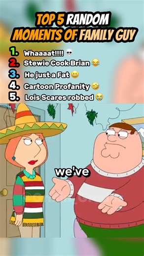 Top 5 Most Random Moments in Family Guy