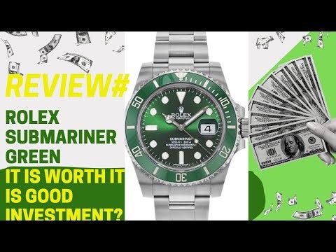 Rolex Submariner Green Dial Men's Luxury Watch