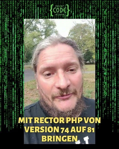 Rector PHP Video wie man Symfony von 7 4 auf 81 updated #shorts