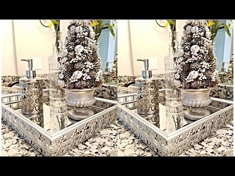 DIY Room Decor Mirrored Tray | How To Make A Mirrored Tray