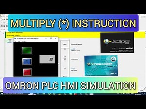 CX Programmer : MUL (*) instruction Omron PLC with HMI CX Designer Simulation