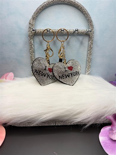 Bling I Love New York Bag Charms/keychain - Etsy