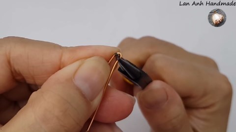 Ear cuff use Basic Wire Weaving techniques - How to make handmade jewelry 506