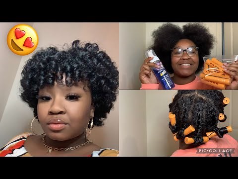 MY FIRST PERM ROD SET 😍 || LOTTA BODY FOAMING MOUSSE ✨ || ORANGE PERM RODS 🧡