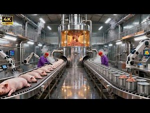 How SPAM Is Made: Inside the High-Speed Canned Pork Production Line (Full Process)