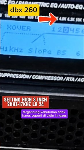 setting high Dlms dbx 260 #diy #tutorial #dbx #audio #setting