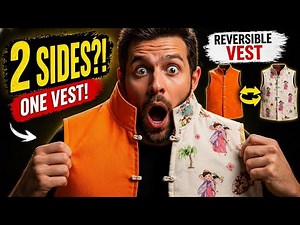 One Vest… TWO Sides?! 😳 | This Vest Changes Sides?! (Reversible Trick)