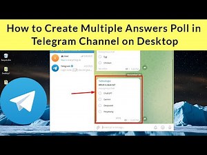 How to Create Multiple Answers Poll in Telegram Channel on Desktop?