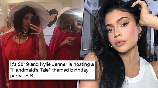 Kylie Jenner slammed for "tone-deaf" Handmaid's Tale themed party