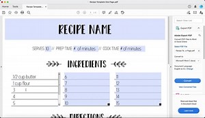 Recipe Binder Template, EDITABLE, Printable Recipe Template, Recipe Binder Template and Dividers, Recipe Template, Recipe Book Template - Etsy