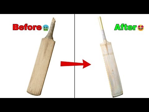 How to restore Broken Bat Handle | How I repair old Cricket Bat 🧑‍🔧
