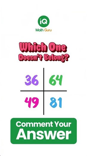 Which One Doesn’t Belong ❓ #quiztime #puzzle