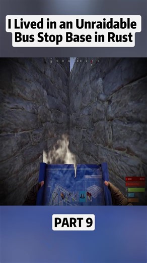 I Lived in an Unraidable Bus Stop Base in Rust | living in a bus