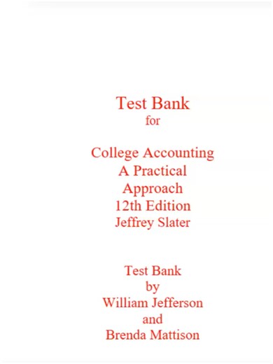 🔥 College Accounting 12th Edition Exam Prep 2026 💼📊 | Practice Questions, Chapter Reviews & Test Success Guide 🚀 Struggling with College Accounting? 😓📉 Want to finally understand debits, credits, financial statements, and adjusting entries without confusion? This 2026 updated College Accounting Exam Prep Guide is designed to help you master the material faster and boost your grades with confidence 💪📘 Whether you're preparing for quizzes, midterms, finals, or online assessments, this comp