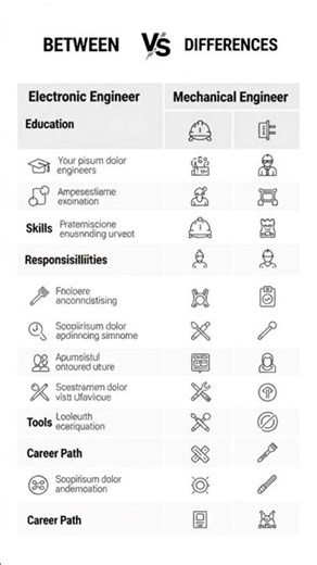 Difference between Electronic Engineer vs Mechanical Engineer