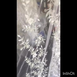 We are working to make our new bridal frock by using this loving appliqués | The Cute Wedding Frocks