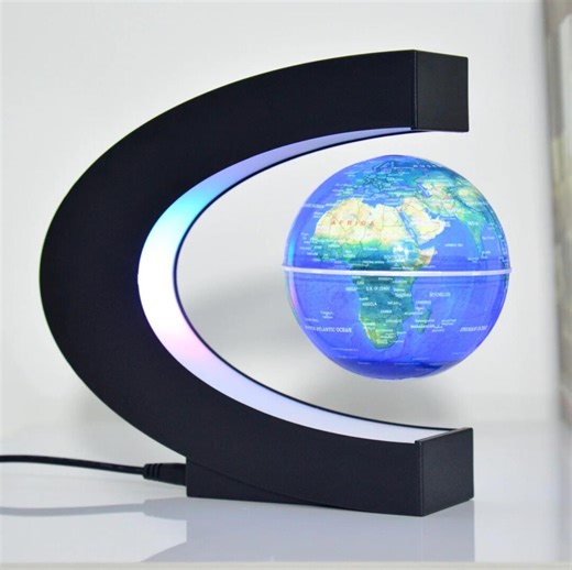 Floating Earth Globe – Magnetic Levitating World Map Desk Decor – Anti-gravity, Unique Science Gift - Etsy