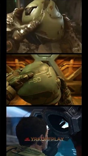 The first three Doomguy helmets | DOOM
