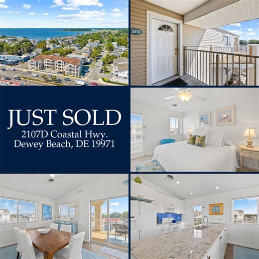 🏖️ JUST SOLD IN DEWEY BEACH! 2107D Coastal Hwy, Dewey Beach, DE 19971 Sale Price: $1,200,000 Congratulations to Mike Steinberg and his buyers on securing this beautifully designed 4-bedroom condo in the heart of Dewey Beach—just one block from the ocean. With an open layout, vaulted ceilings, a spacious wraparound porch, and unbeatable proximity to shops, dining, and nightlife, this home is the perfect coastal retreat. Wishing the new owners many amazing memories by the beach! 🌊🏡 #mikemccullo