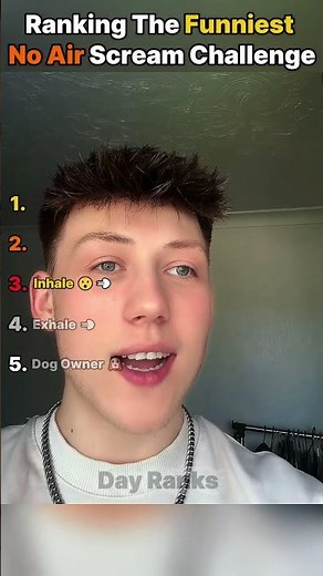 Ranking The Funniest No Air Scream Challenge Moments 🤣 #shorts #NoAirChallenge #funnymoments