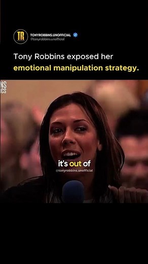 Tony exposed her strategy.‪@TonyRobbinsLive‬ #TonyRobbins #RelationshipAdvice #EmotionalIntelligence