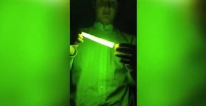 Glow stick explodes in boy's face