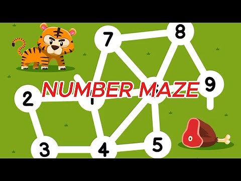 Fun Number Maze Adventure for Young Kids, Kindergarten, and Preschoolers – Learn and Play Numbers!