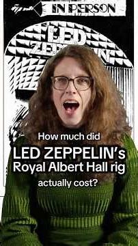 How much was Led Zeppelin's Royal Albert Hall rig REALLY worth? 🤔 #ledzeppelin #musician #jimmypage