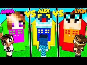 CASA LYON CONTRO ALEX CONTRO ANNA SU MINECRAFT!!!